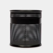 Portalápices metálico negro de 10.5 cm