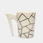 Mug de cerámica blanco de 450 ml