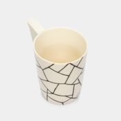 Mug de cerámica blanco de 450 ml