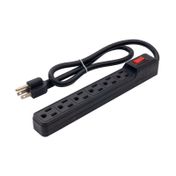 Supresor Powest FL-243S de 6 tomas, negro