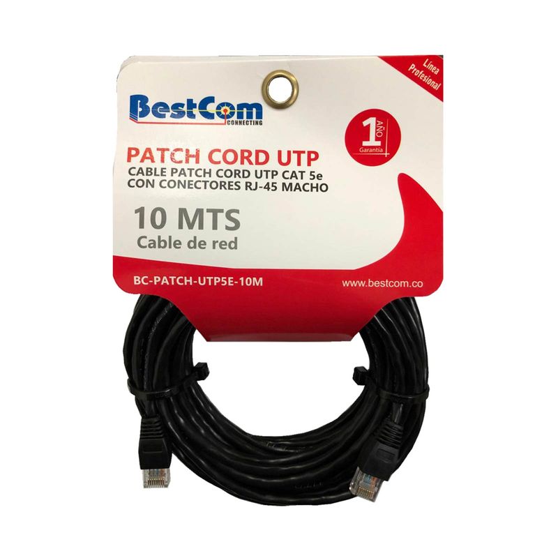 Cable De Red Lan Ethernet 10 Metros Para Internet Cat 5e