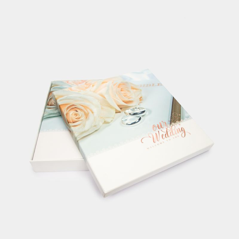 Álbum fotográfico de 20 hojas, diseño Best Wishes for You y círculos