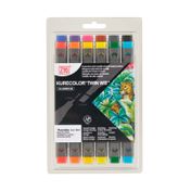 Marcadores rotuladores Kurecolor x 12 unidades, básicos