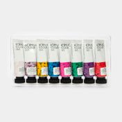 Acrílico de 22 ml x 8 unidades, colores escarchados