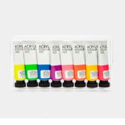 Acrílico de 22 ml x 8 unidades, colores neón