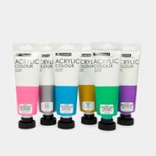 Acrílico de 75 ml x 6 unidades, colores metalizados