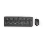 Combo HP de teclado + mouse alámbrico, negro