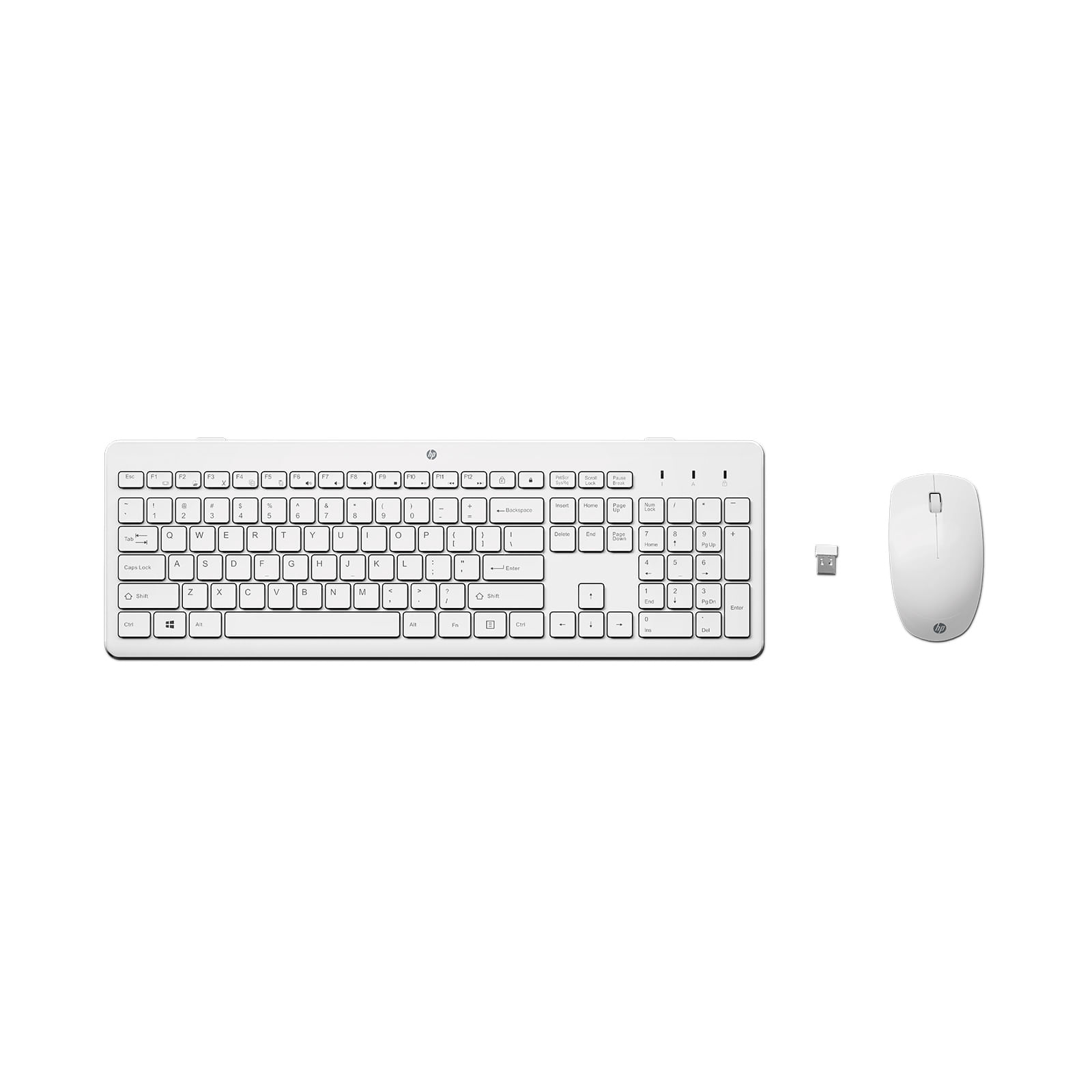 Combo HP de teclado + mouse inalámbrico, blanco