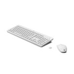 Combo HP de teclado mouse inalambrico blanco