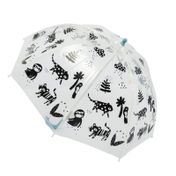 Paraguas manual 8R transparente de 64 cm - diseño de animales