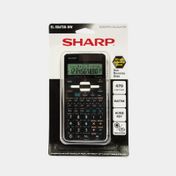 Calculadora científica Sharp de 12 dígitos, negra con blanco