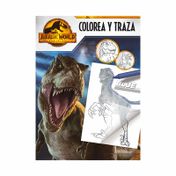 Jurassic World - Colorea y traza