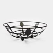 Canasta metálica de mesa - diseño cubiertos