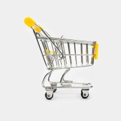Portaútiles con diseño de carrito de mercado
