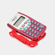 Calculadora Procalc de bolsillo de 8 dígitos, roja