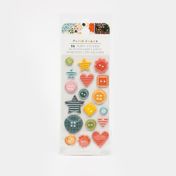 Stickers adhesivos con volumen x 36 piezas