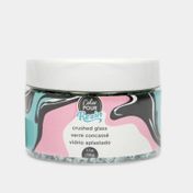 Copos de vidrio triturado turquesa para resina x 150 g