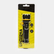 Linterna led negra de 15 cm con mango de goma