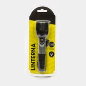 Linterna led negra/plateada de 16 cm