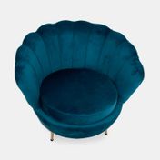 Silla tipo sofá de terciopelo, verde oscuro