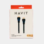 Cable HDMI de 3 m con luz led, negro