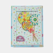 Diario infantil con estuche de portarretrato, diseño colombinas