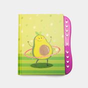 Diario de seguridad con clave - diseño aguacate