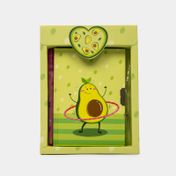 Diario infantil con esfero, diseño aguacates