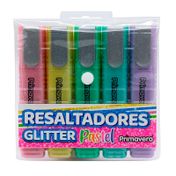 Resaltador escarchado color pastel x 5 unidades