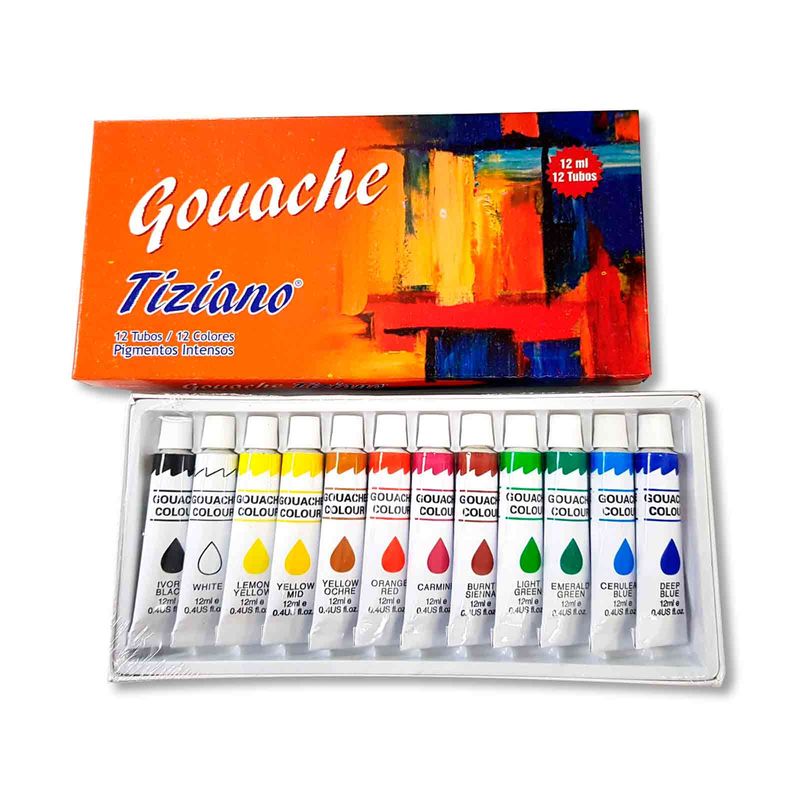 Set de pintura gouache Mont Marte de 12 ml x 18 unidades