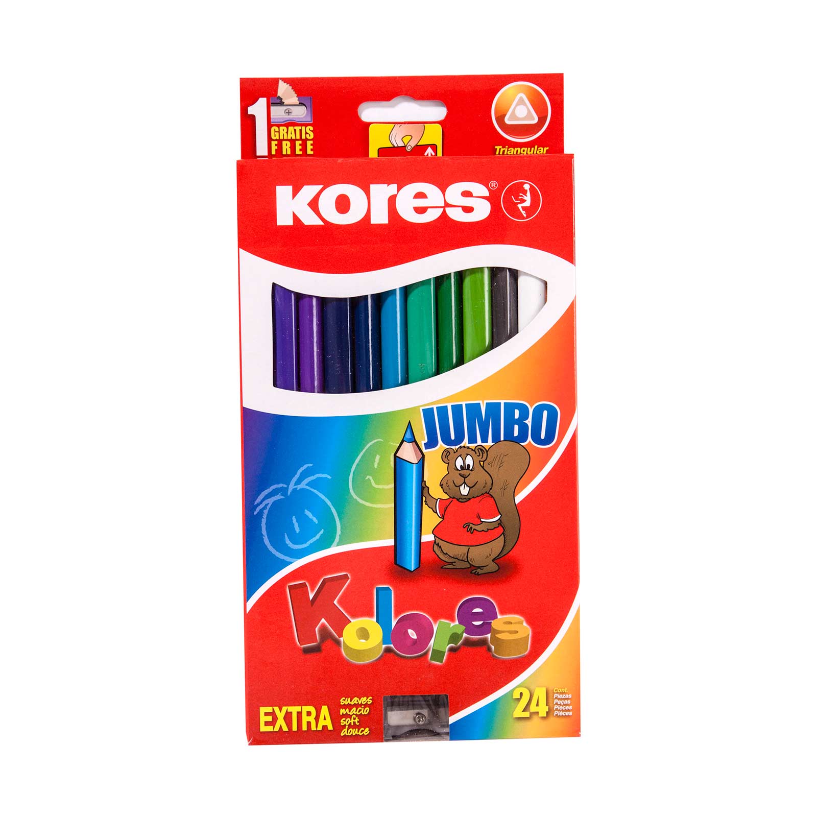 Lapices De Colores Pastel Kores X24pzas