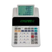 Calculadora impresora sin papel EL1501 Sharp de 12 dígitos, blanca