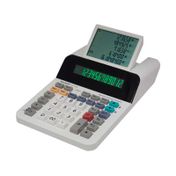 Calculadora impresora sin papel EL1501 Sharp de 12 dígitos, blanca