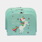 Set de organizadores multiusos x 3 pzs - cute unicorn