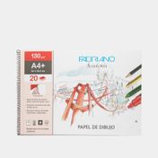 Bloc de dibujo A4 de 130 g Sadipal x 20 hojas blancas