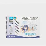 Bloc de dibujo A4 de 130 g Sadipal x 20 hojas blancas