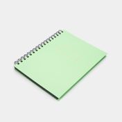 Cuaderno artístico Senfort A5 de 36 hojas negras, color verde pastel