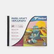Bloc de papel kraft multicolor de 65 g, 24 x 32 cm