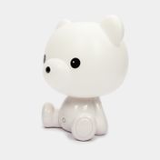 Lámpara de mesa, diseño oso blanco