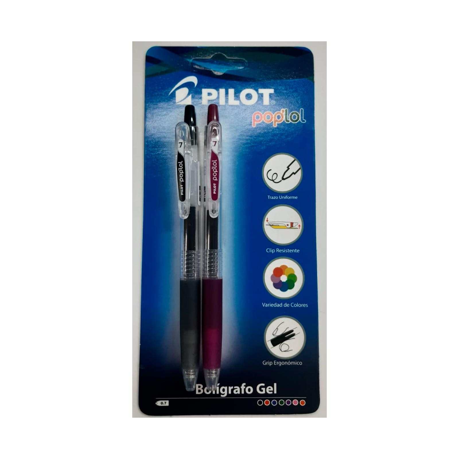 Bolígrafo Pilot Pop'lol x 2 unidades, color negro
