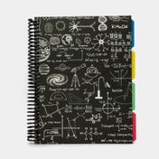 Cuaderno cuadriculado 85 de 4 materias, 120 hojas