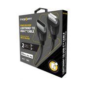 Cable lightning a USB-C de 1 metro x 2 unidades, negro