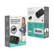Micrófono inalámbrico recargable Slide, negro