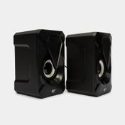 Altavoz USB Havit de 2 x 3 W RMS sk210pro con luz, negro