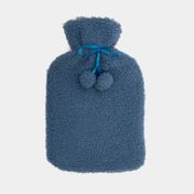 Bolsa para agua caliente de 2 litros con funda azul