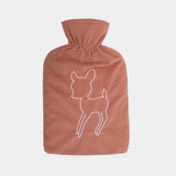 Bolsa para agua caliente de 2 litros con funda, diseño venado