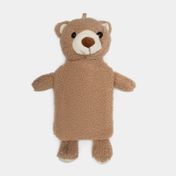 Bolsa térmica de 1 L con funda de oso café claro