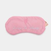 Bolsa térmica de 1 L con funda rosada + máscara para dormir