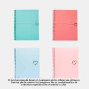 Cuaderno cuadriculado 105 de 100 hojas y 4 materias (surtido)