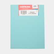 Cartulina escolar carta de 135 g x 10 unidades azul